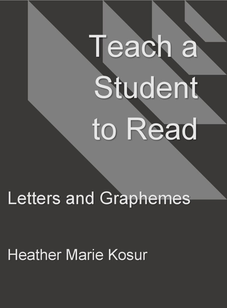 Letters and Graphemes Teach a Student to Read Front